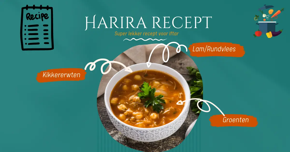 Afbeelding van harira, een traditionele Marokkaanse soep